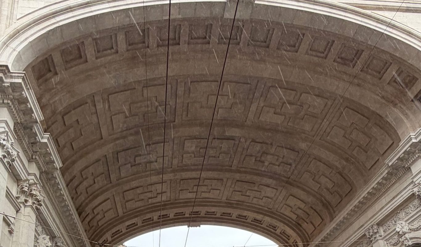 Realizzazione intonaci-ricuadri volta Ponte Monumentale Genova
